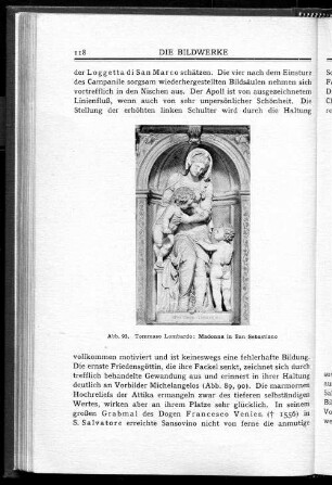 Abb. 93. Tommasso Lombardo: Madonna in San Sebastiano