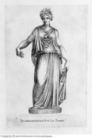 Antiquarum Statuarum Urbis Romae, Liber primus, 1. ed. - Spei statua marmorea in hortis Car. Ferrarie
