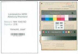 Entnazifizierung Josef Verwohlt , geb. 30.03.1898 (Arbeiter)