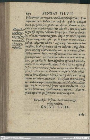Caput LVIII. De Ladislao infante Bohemorum rege quintodecimo