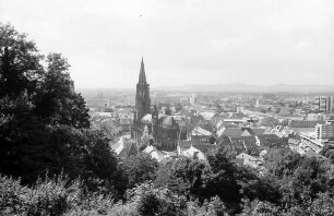 Freiburg i. Br.: Münsterblick vom Schlossberg