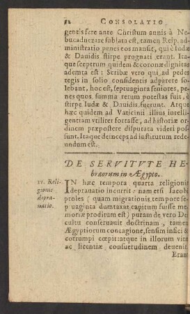 De Servitute Hebraeorum in Aegypto.