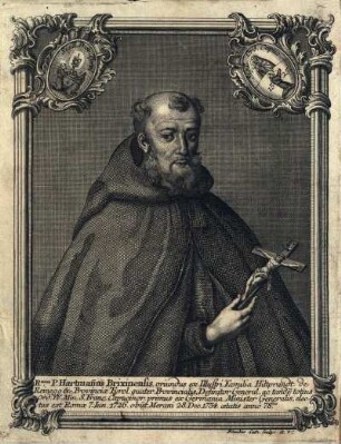 Rmus P. Hartman[n]us Brixinensis, oriundus ex Illustri Familia Hiltprandt de Reinegg &c. Provinciæ Tyrol. [...]
