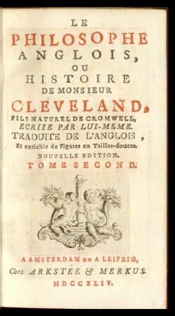 T. 2: Le Philosophe Anglois, Ou Histoire De Monsieur Cleveland, Fils Naturel De Cromwell