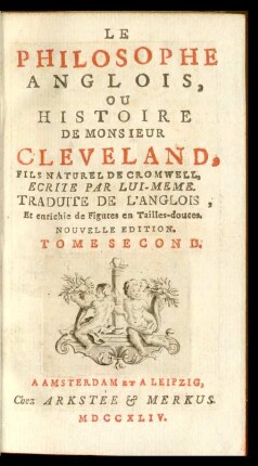 T. 2: Le Philosophe Anglois, Ou Histoire De Monsieur Cleveland, Fils Naturel De Cromwell
