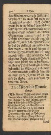 21. Esther die Demüthige