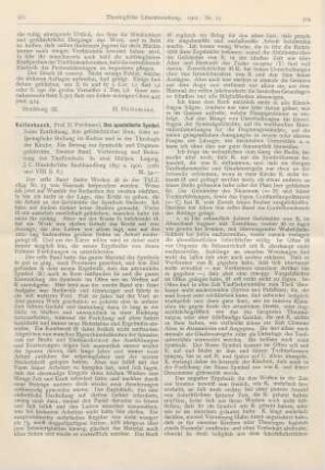 323-329 [Rezension] Kattenbusch, Ferdinand, Das apostolische Symbol