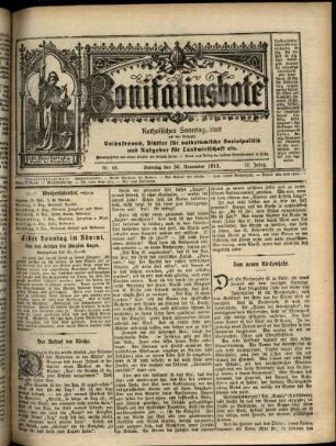 Erste Ausgabe vom Sonntag, den 30. November 1913.