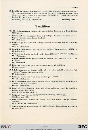 Textilien (Nr. 86-110)