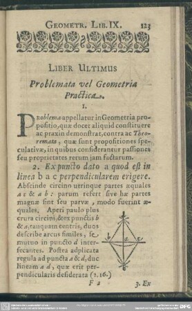 Liber Ultimus Problemata vel Geometria Practica