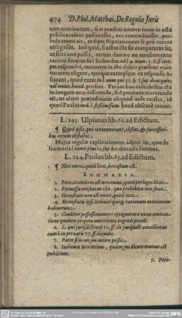 L. 143. Uspianus lib. 62. ad Edictum
