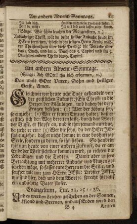 Am andern Advent-Sonntage