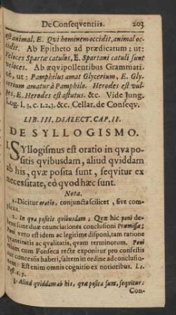 Cap. II. De Syllogismo.