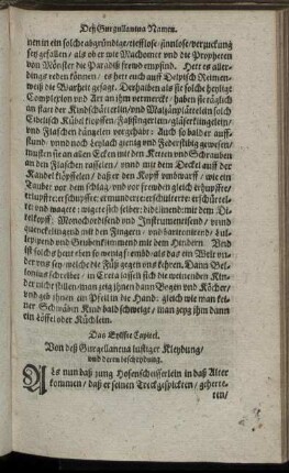 Das Eylffte Capitel.