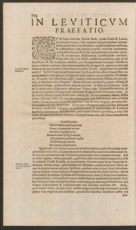 In Leviticum Praefatio.