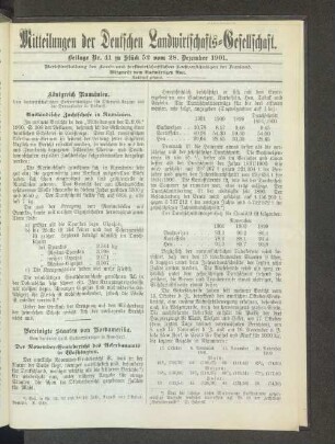 Beilage Nr. 41 zu Stück 52 vom 28. Dezember 1901.