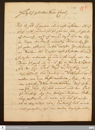 Brief von August Hermann Francke an Heinrich Julius Elers.