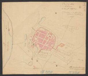 Plan der Stadt Sandow : im Herzogthum Magdeburg