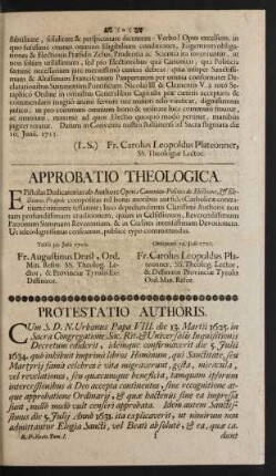 Approbatio Theologica