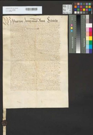 Revers und Verschreibung der Eheleute Peter und Anna von Lennep, Bürger zu Köln, über die Ablösbarkeit der ihnen von Erzbischof Friedrich von Köln auf den Rheinzoll zu Linz verschriebenen Renten für hergeliehene Kapitalien.