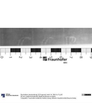 Buchstaben (zweikonturig): [?] Fragment