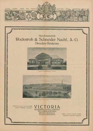 Maschinenfabrik Rockstroh & Schneider Nachf., A.-G. Dresden-Heidenau. Victoria