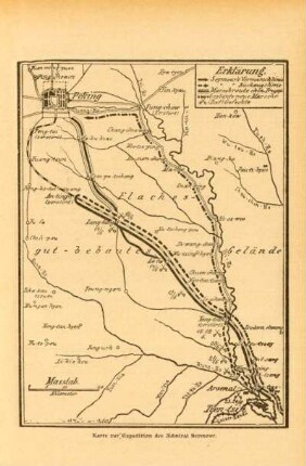 Karte zur Expedition des Admiral Seymour