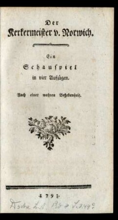 Der Kerkermeister v. Norwich