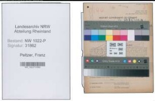 Entnazifizierung Franz Peltzer , geb. 01.02.1886 (Verwaltungsangestellter)