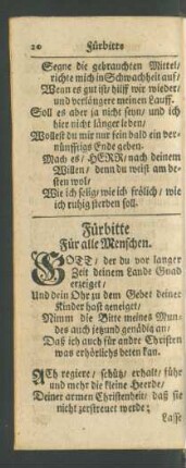 Fürbitte Für alle Menschen