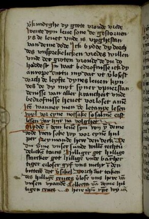 Gebet vor der Litanei für Notfälle zu sprechen. Mydden in dem leuen syn wij yn deme dode wen soke wy vor eynen hulper [...]