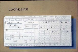 Lochkarte (Präsentationsmaterial EDV Technik)