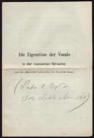 06: Die Eigentöne der Vocale in der russischen Sprache