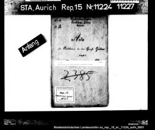 Der Auditor Lauts beim Gericht in Neustadt-Gödens