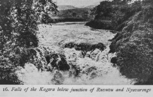 Stromschnellen und Wasserfall : Stromschnellen und Wasserfall des Kagera-Flusses