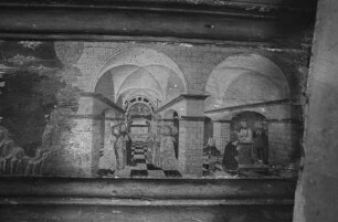 Kreuzigungsaltar — Messe mit dem heiligen Augustinus und seine Taufe