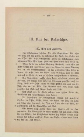 III. Aus der Naturlehre