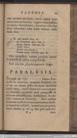 Paralysis