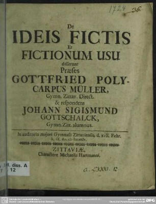 De Ideis Fictis Et Fictionum Usu