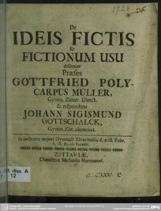 De Ideis Fictis Et Fictionum Usu