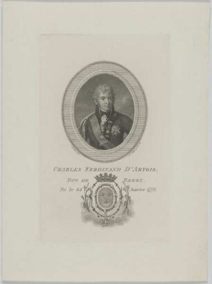 Bildnis des Charles Ferdinand d'Artois