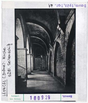Leoncel: Abteikirche, südliches Seitenschiff