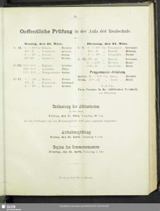 Entlassung der Abiturienten