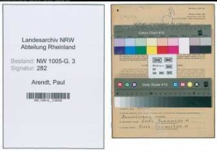 Entnazifizierung Paul Arendt , geb. 08.04.1897 (Bauhilfsarbeiter)
