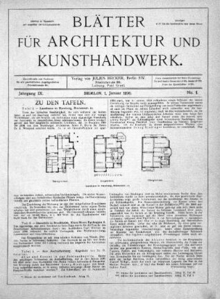 No. 1, 1. Januar 1893