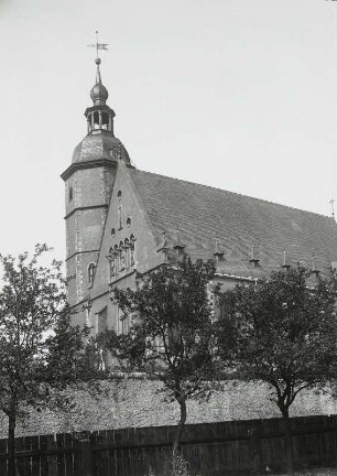 Penig. Stadtkirche (1476/1515). Ansicht von Südwesten