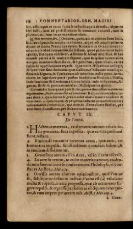 Caput IX. De Ventis.
