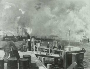 Rostocker Hafen mit Werft
