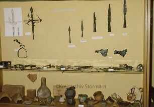 Heimatmuseum: Schaukasten "Bodenfunde"