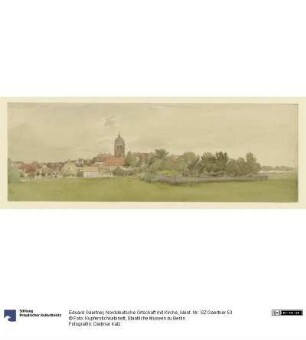 Norddeutsche Ortschaft mit Kirche